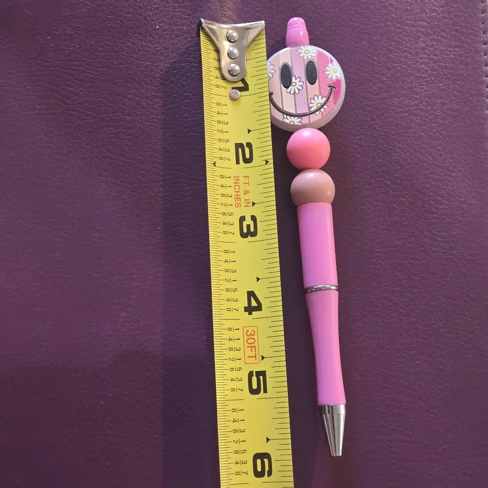 🍒🍒 Floral Smiley Face Pen - You Choose Design